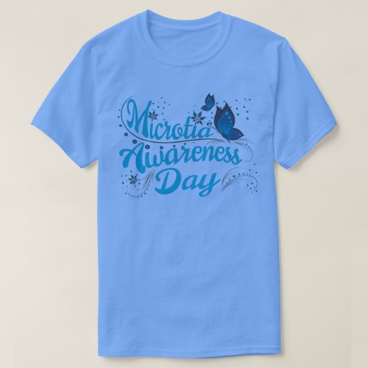 Microtia Awareness Day Butterfly Magic T-shirt (Design voorkant)