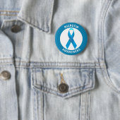 Microtia Blauwe Lint voor Bewustwording Ronde Button 5,7 Cm (In situ)