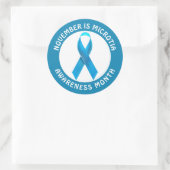 Microtia Blue Awareness Month Ribbon Ronde Sticker (Tas)