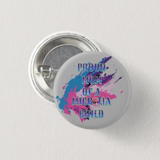 Microtia-Button Ronde Button 3,2 Cm (Voorkant /achterkant)
