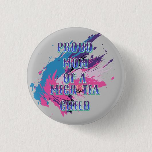 Microtia-Button Ronde Button 3,2 Cm (Voorkant)