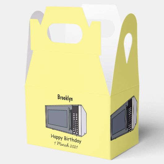 Microwave cartoon illustration bedankdoosjes (Geopend)