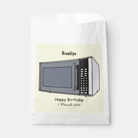 Microwave cartoon illustration bedankzakje (Voorkant)