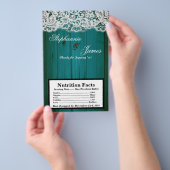 Microwave Popcorn Wrapper Distressed Blauwgroen Wo Flyer (Hand)