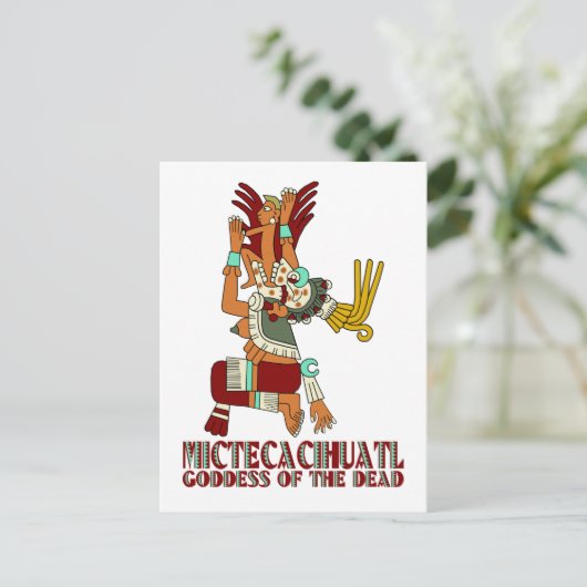 Mictecacihuatl Briefkaart (Staand voorkant)
