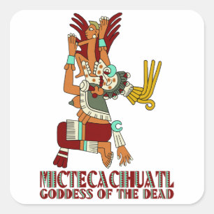 Mictecacihuatl Vierkante Sticker
