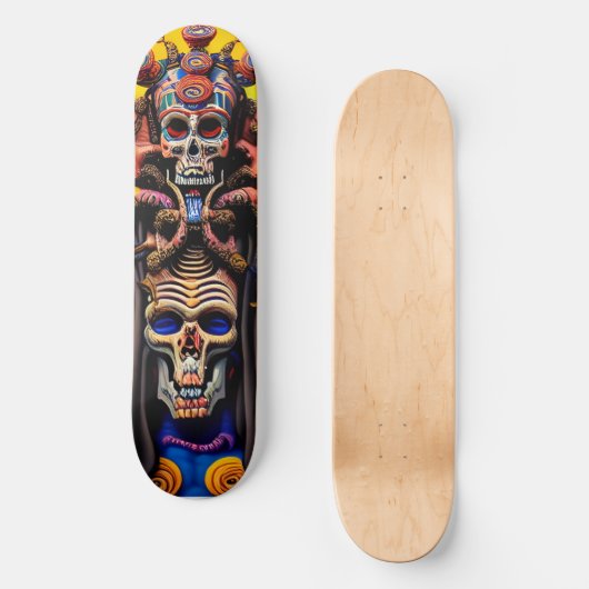 "Mictlantecuhtli" Persoonlijk Skateboard (Voorkant)