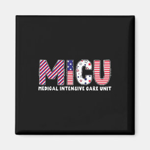  Micu Nurse US Flag Patriotic 4th of July P Magneet