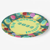 Mid Autumn festival blauwgroen Papier Bord (Gekanteld)