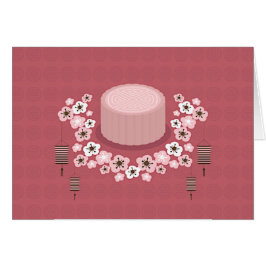 Mid-Autumn Festival Roze Mooncake Bloemen