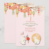 Mid Autumn Festival uitnodigingen (Voorkant / Achterkant)