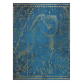 Mid Blue & Gold Star Map geïllustreerd Tafelkleed (Voorkant)