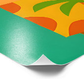 Mid Century 60s Luau Office Cocktail Party Foto Afdruk (Hoek)