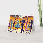 Mid Century 60s Space Age Cocktail Party Kaart (Voorkant)
