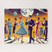 Mid Century 60s Space Age Cocktail Party Legpuzzel (Horizontaal)