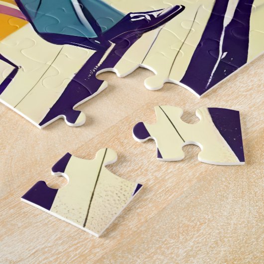 Mid Century 60s Space Age Cocktail Party Legpuzzel (Zijkant)