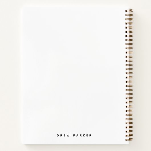 Mid Century Abstract Geometric Modern minimalist Notitieboek (Achterkant)