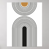 Mid Century Abstract Geometric Modern minimalist Poster (Voorkant)