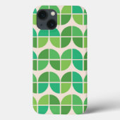 Mid Century Abstract geometrisch groen patroon Case-Mate iPhone Case (Achterkant)
