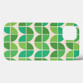 Mid Century Abstract geometrisch groen patroon Case-Mate iPhone Case (Achterkant (horizontaal))