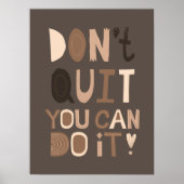 Mid Century Abstract geometrisch Motivatie Poster (Voorkant)