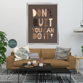 Mid Century Abstract geometrisch Motivatie Poster
