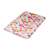 Mid Century Abstract Pattern Kleurrijke RETRO Badmat (Gekanteld)