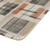 Mid Century Abstract Plaid Snijplank (Hoek)