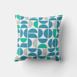 Mid Century Aquatische Tegels Kussen