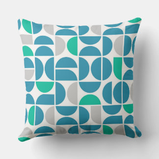Mid Century Aquatische Tegels Kussen