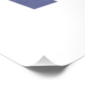 Mid Century Arches - Blauw en beige Foto Afdruk (Hoek)