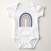 Mid Century Arches - Blauw en beige Romper (Voorkant)