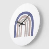 Mid Century Arches - Blue and Beige Grote Klok (Hoek)