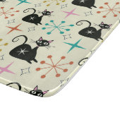 Mid Century Atomic Cat with Starbursts Snijplank (Hoek)