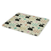 Mid Century Atomic Cat with Starbursts Snijplank (Hoek)