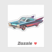 Mid Century Atomic Futuristic Concept Car Sticker (Vel)