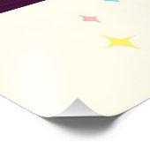 Mid Century Atomic Futuristic Party Room Foto Afdruk (Hoek)