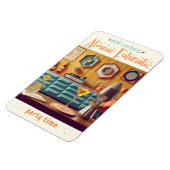 Mid Century Atomic Futuristic Party Room Magneet (Linkerzijde)