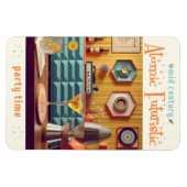 Mid Century Atomic Futuristic Party Room Magneet (Horizontaal)