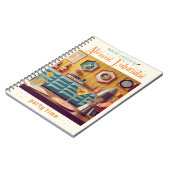 Mid Century Atomic Futuristic Party Room Notitieboek (Linkerzijde)