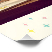 Mid Century Atomic Futuristic Party Room Perfect Poster (Hoek)