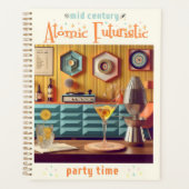 Mid Century Atomic Futuristic Party Room Planner (Voorkant)