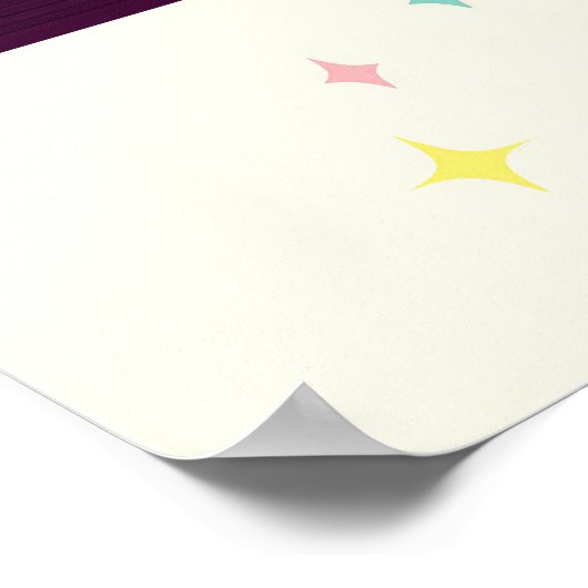 Mid Century Atomic Futuristic Party Room Poster (Hoek)