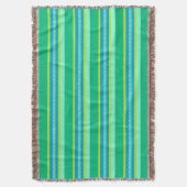 Mid-Century awning stripe - jade green Deken (Voorkant Verticaal)