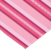 Mid-Century awning stripe - roze en wijn Tafelkleed (Gekanteld)