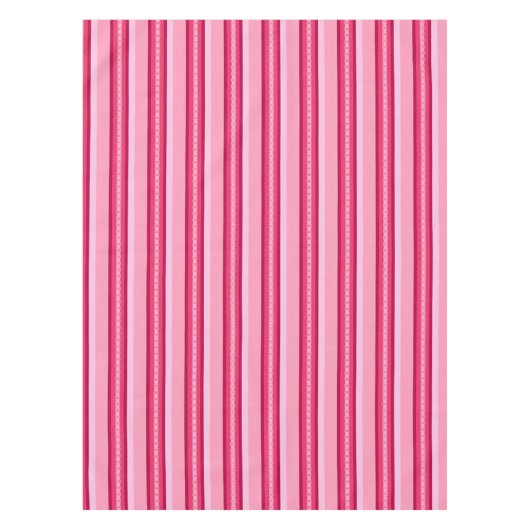 Mid-Century awning stripe - roze en wijn Tafelkleed (Voorkant)