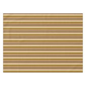 Mid-Century awning stripe - tan en perziken Tafelkleed (Voorkant (Horizontaal))