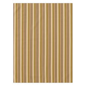 Mid-Century awning stripe - tan en perziken Tafelkleed (Voorkant)