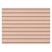 Mid-Century awning stripe - taupe en koraal Tafelkleed (Voorkant (Horizontaal))