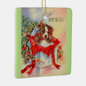  Mid Century Beauful Baby Boston Terrier Keramisch Ornament (Rechts)